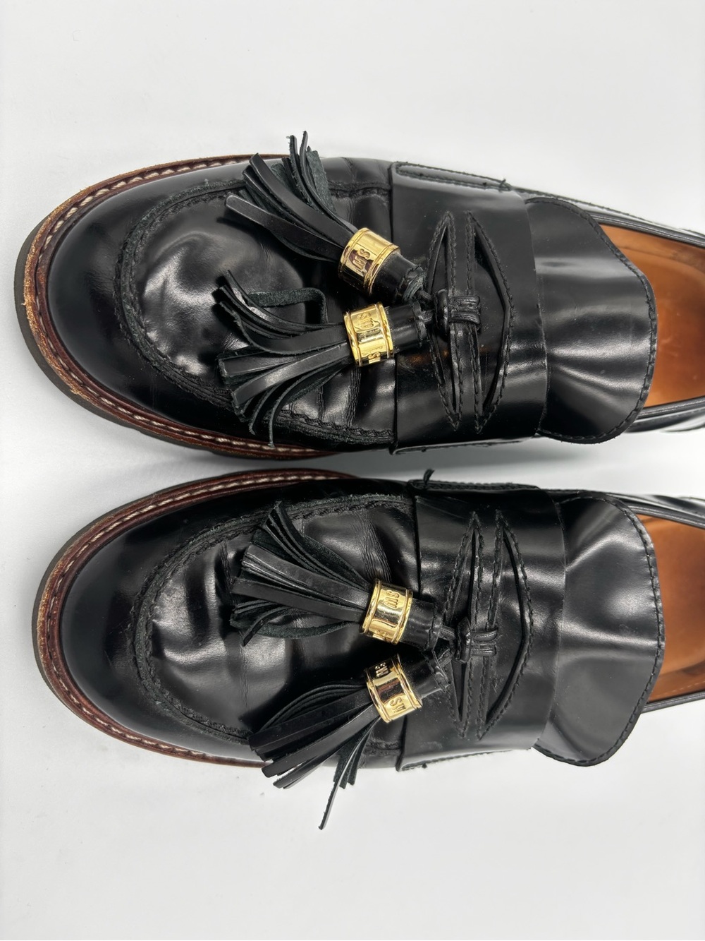 Stuart Weitzman Manila Tassel Loafer Sz 7.5 Made in Italy - Picture 3 of 11